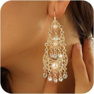 Women's No Gemstone Vintage Indian Bollywood Wedding Prom Jewelry Accessories
